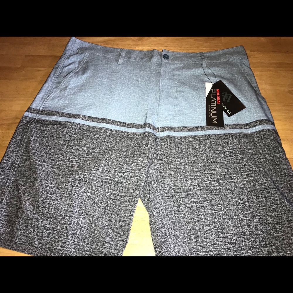 Molokai Surf Platinum Stretch Board Shorts Size 38